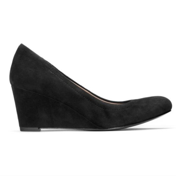 Vionic Camden Wedge Pump Black Women's 6.5 - Picture 2 of 14